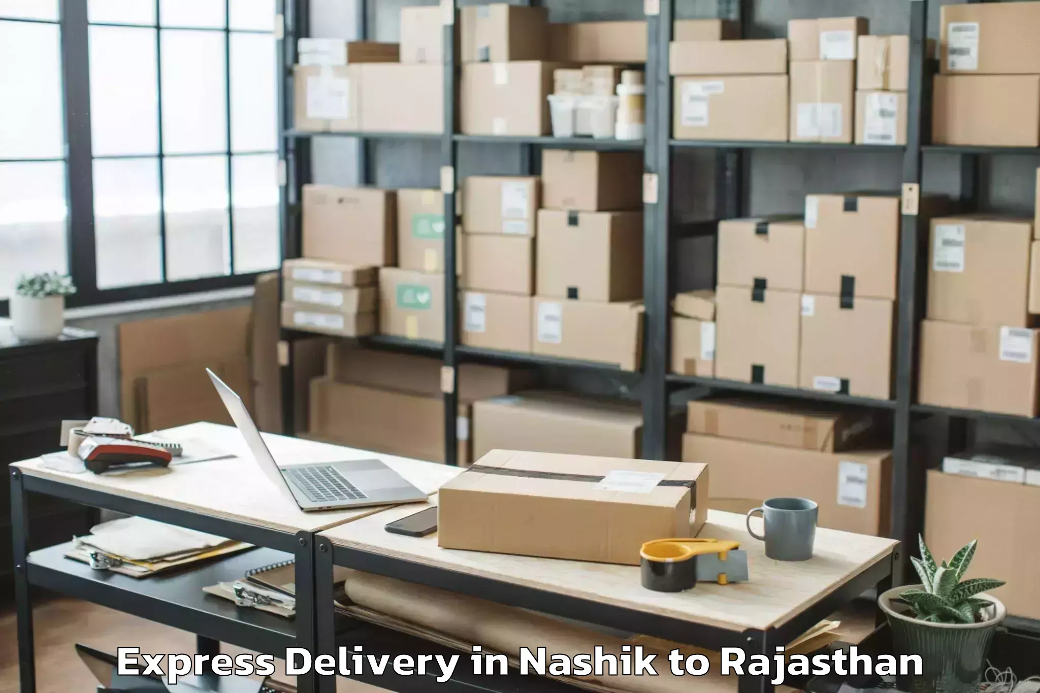 Reliable Nashik to Haridev Joshi University Of Jo Express Delivery